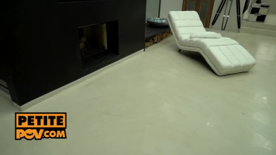 POV Booty Brunette Liv Revamped jumps on a white cock with her juicy ass