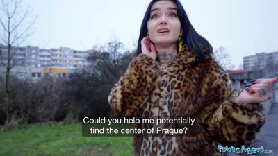 Slutty French brunette gets picked up in the street and fucks wild