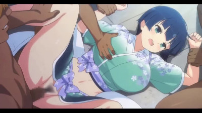 Hentai lady is having gangbang
