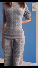 Cute petite girl with perfect body touching herself in Solo Video