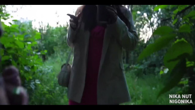 Perverted Nigonika met a stranger in public park and put his cock in her dirty mouth
