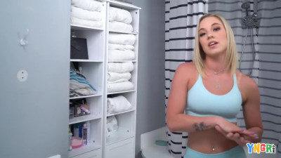 Fit and slender, Kelsey Kane likes to ride the black cock until it rubs her clit out