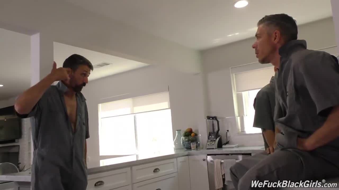 Watch Sexy Ebony September Reign banged with white hunks in the kitchen Full. Duration: 06:59 | ePornBabe.