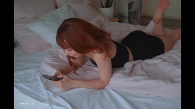 Redheaded hottie gets back at her annoying hubby by fucking a stranger