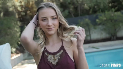 Sensual blonde cutie offered intense fuck in diverse positions