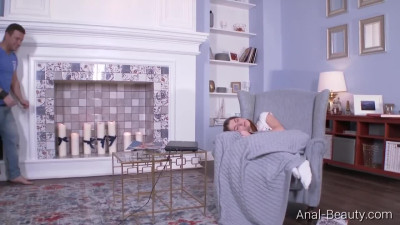 Skinny teen gets her asshole fucked in different positions