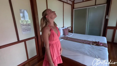 Big ass slut didn't expect her stepdaddy to cum in her