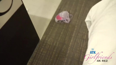 Slim Bubble-assed Blonde Teen Shows Her Footjob, BJ & Dick-riding Skills, Smoking During Hot Sex