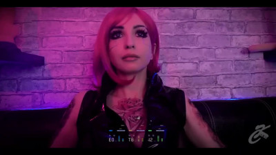 Russian Cosplayer Ksu Colt does Cyberpunk 2077 with a monster dildo