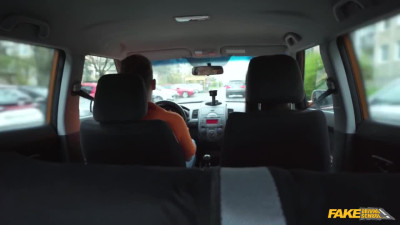 Slim brunette gets to the roadside to fuck her instructor