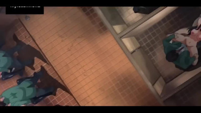 Curvy anime girls get their juicy cunts pumped with fresh cum