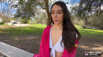Outstanding brunette with perfect body gets fucked really well and takes cum on her face