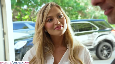 Sexy Blake Blossom came to visit a friend and it all ended with hot sex on the bed