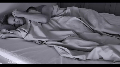 Amateur French couple is making love in spoon pose early in the morning