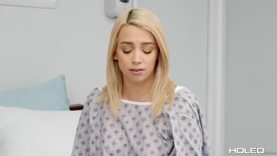 Blonde was admitted to the hospital and the doctor prescribed medicine - anal fuck with him