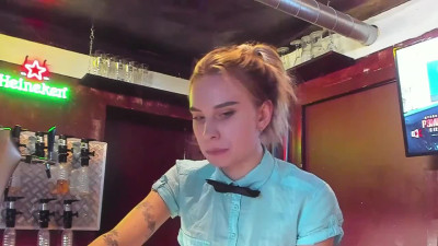 Teeny Russian Waitresses Webcamming from Workplace
