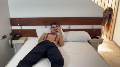 Horny bitch decided to get fucked by her stepbro