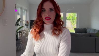 POV Redhead slut seduced her tutor with her mouth