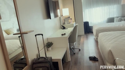 Perverted mommy wants to fuck her stepson on vacations