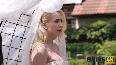 Aroused bride Vera Jarw can't resist cucking her new husband