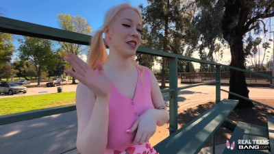 Curvy Blonde Teen Pleases a Guy With Perfect BJ & Sex, Getting a Cumshot On Her Huge Jugs In the End