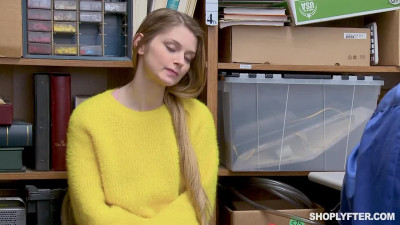 A blonde with big tits couldn't satisfy the theft and took cock in her mouth.