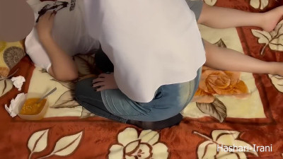 Big dick guy gets sucked and fucks arab chick in a hijab