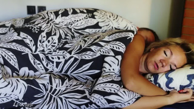 Sidefuck with a beautiful busty wife & creampie