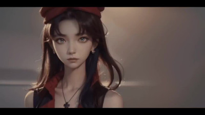 Evangelion's Misato Katsuragi shows off her perfect body