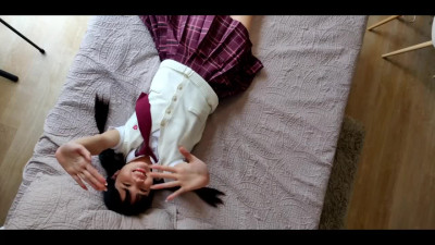Petite asian schoolgirl is getting fucked by her English teacher