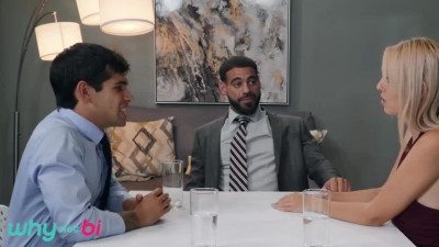 Aali Kali and Ty Mitchel are ready to fuck their recruiter for the scholarship