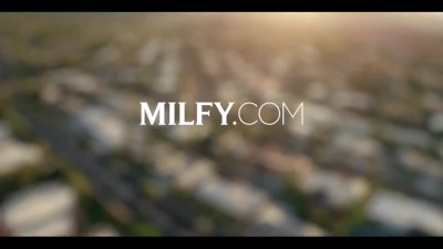 Stunning MILF can's resist and fucks with a young actor's cock