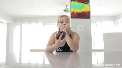 Pretty Curvy Blonde Cheerleader Enjoys Final Fuck With Her BF Before Breaking Up With Him