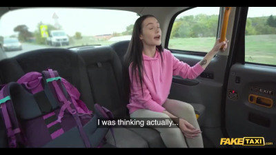 Big-dicked Taxi Driver Willingly Satisfies All Sexual Needs Of a Pretty Slim Teen Ex-con