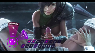 Final fantasy 3d animated character is sucking and riding a cock