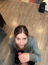 Sensual pov blowjob and a nice cumshot on the pretty face of a beautiful girl.