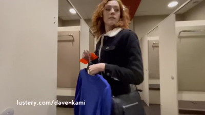 Curly ginger gets fucked after a shopping spree
