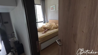 Horny stepdad wakes his teen stepdaughter with his cock in her pussy