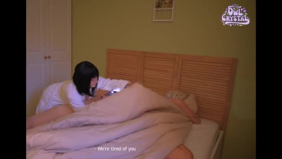 My Russian stepmom blogger captured on camera my morning sex with my girlfriend.