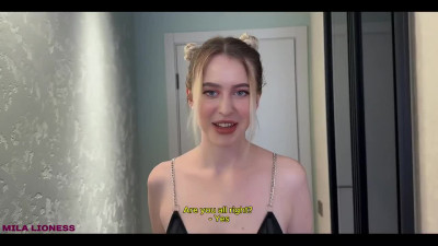 Slim stepsis shows off her underwear and fucked by stepbro pov