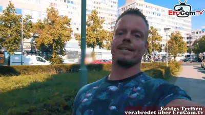 German Slut's Real Date with Huge Natural Tits