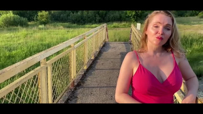 Horny Milf is up for rough outdoor fuck - Amateur POV