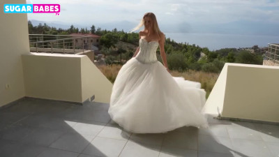 Lusty Busty Blonde Bride Invites the Bridesmaid & the Groomsmen To Surprise Her Fiancé With Hot 4some