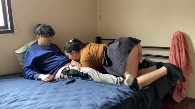 Big ass stepsister does not mind if I fuck her hard