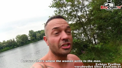 Hot German Teen Fucks Outdoors