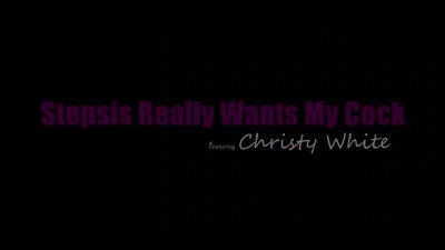 Petite stepsister Christy White is naughty enough to ride my cock