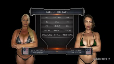 Busty MILFs Joslyn Jane and London River are fighting for the right to fuck loser