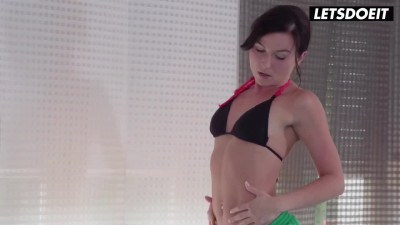 Slim Nikky Sweet fucked by pool-trainer - Relaxxxed