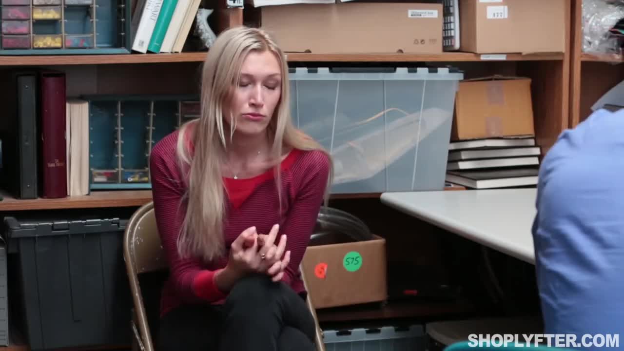 Watch Slim Blonde Shoplifter Sexually Pleases a Perv Security Officer In Front Of Her Watching Stepmom Full. Duration: 07:55 | ePornBabe.