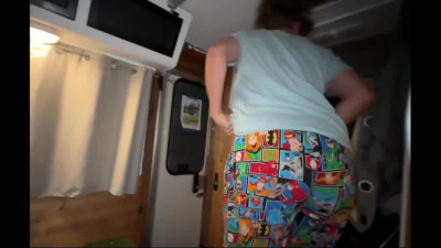 Stepmommy with curly pubic and her naughty stepson with several cums